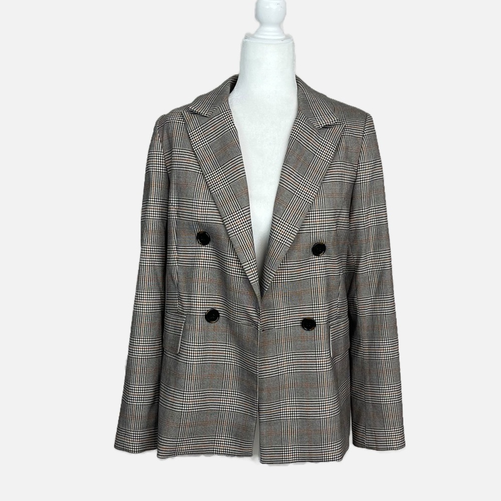 NWT A LOVES A PLAID DOUBLE BREASTED BLAZER SIZE MEDIUM